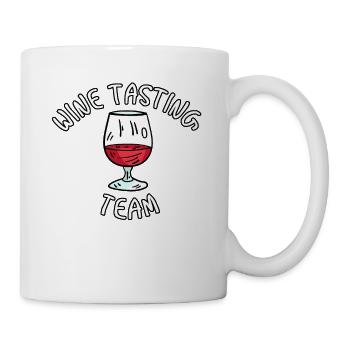 Wine Tasting Team Wein - Tasse - Weiß - Rechts