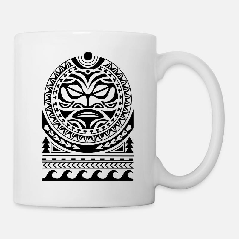 Tattoo polynesian sonne - Tasse - Weiß
