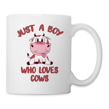 Just A Boy Who Loves Cows Cow Cows Sweet - Mug - white - Right