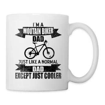 Mountain bike MTB bike father saying gift - Mug - white - Right