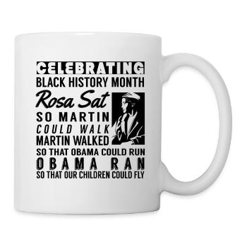Black History month: Celebrate Pride in Black Hist - Mug - white - Right