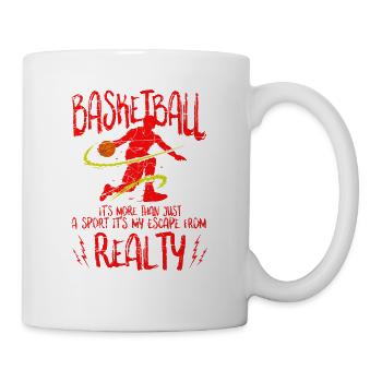 Basket-ball - Mug blanc - blanc - Droite