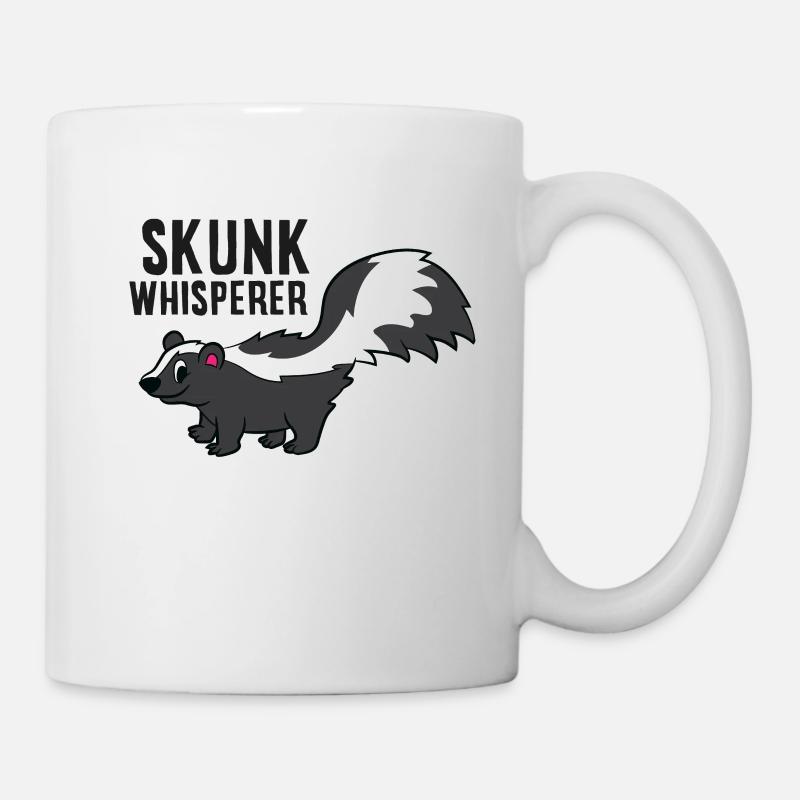 Stinktier Flüsterer Süßes Stinktier - Tasse - Weiß