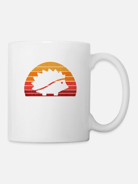 Cute Hedgehog Porcupine Pet Owner - Mug - white