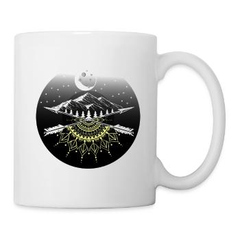 Moon night nature nature person gift - Mug - white - Right