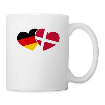 Danemark Allemagne Coeur Vacances Voyage - Mug blanc - blanc - Droite