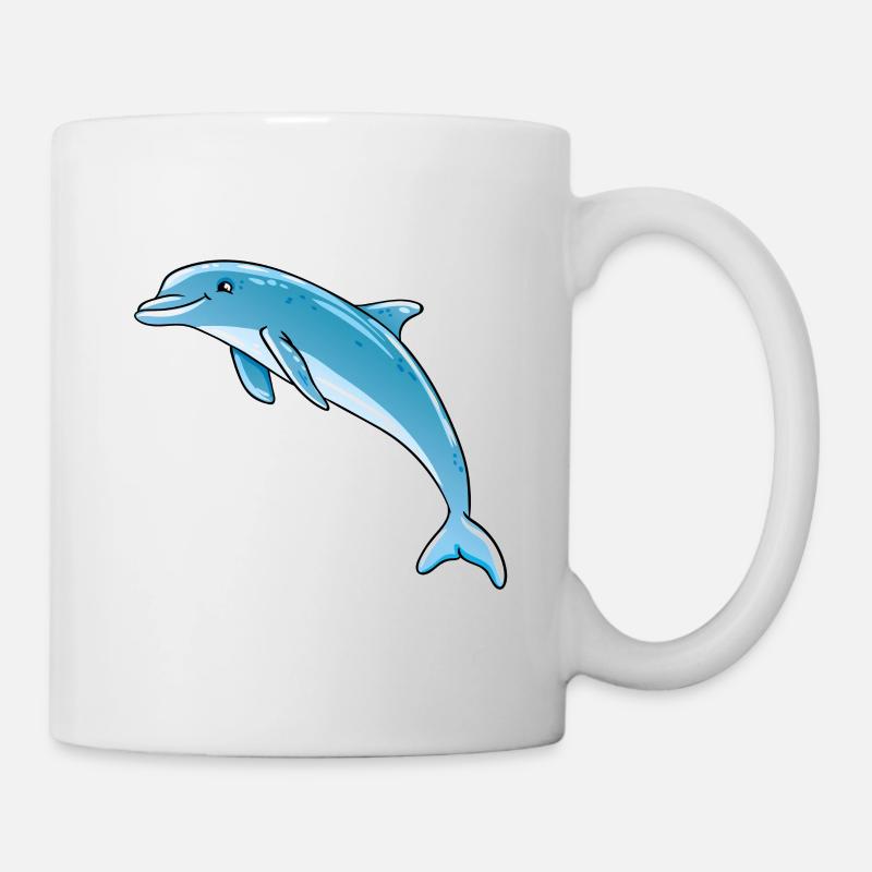 Delfin - Tasse - Weiß