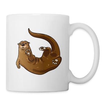 Otter - Tasse - Weiß - Rechts