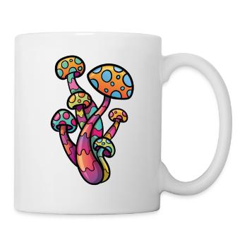 Psychedelischer Pilz - Tasse - Weiß - Rechts
