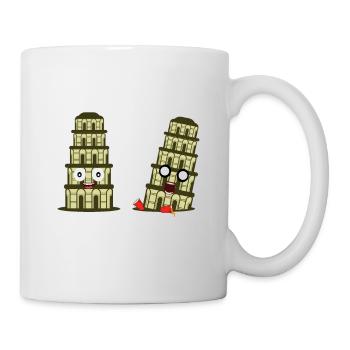 Pisa Party Party Person Geschenk - Tasse - Weiß - Rechts
