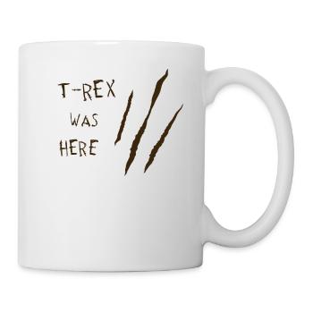 T-Rex Dino Tyrannosaurus Rex dinosaur - Mug - white - Right