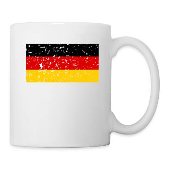 German flag Germany gift idea football - Mug - white - Right