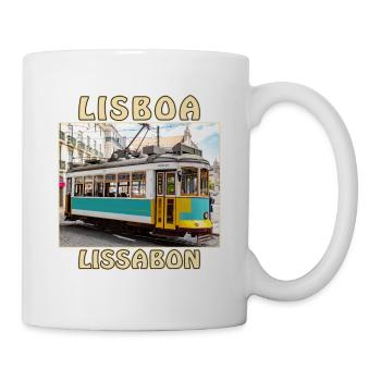 Lisboa tram Lisbon - Mug - white - Right