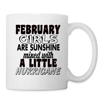 born in February / birthday February - Mug - white - Right