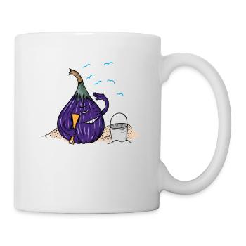 Fig on the beach - Mug - white - Right