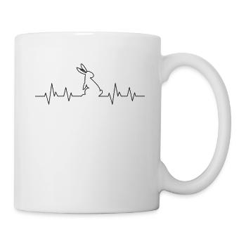 Battements de coeur de lapins - Mug blanc - blanc - Droite