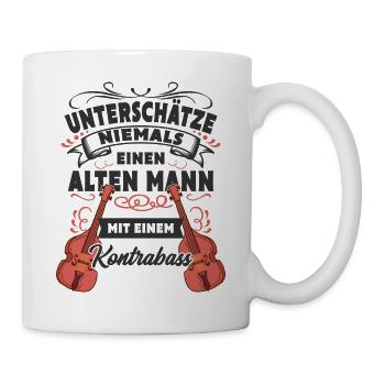 Kontrabass - Tasse - Weiß - Rechts