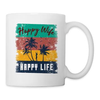 Happy Wife Happy Life - Mug - white - Right