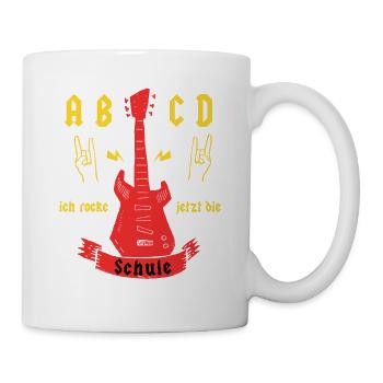 Rock Einschulung - Tasse - Weiß - Rechts