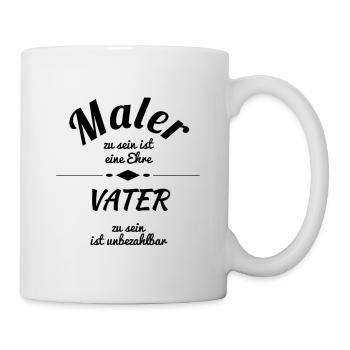 Maler - Tasse - Weiß - Rechts