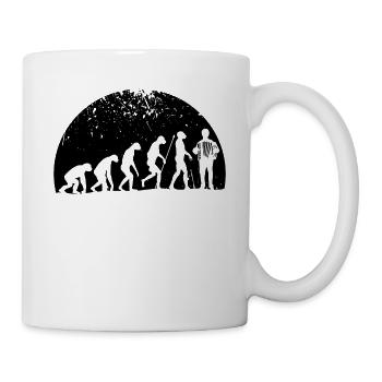 Battement de coeur accordéon - Mug blanc - blanc - Droite