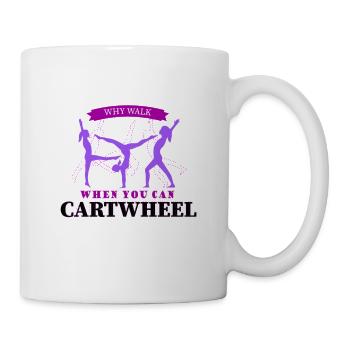 Gymnastics, rings, gymnast - Mug - white - Right
