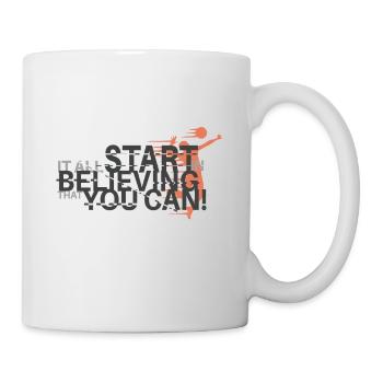 Volley- - Mug blanc - blanc - Droite