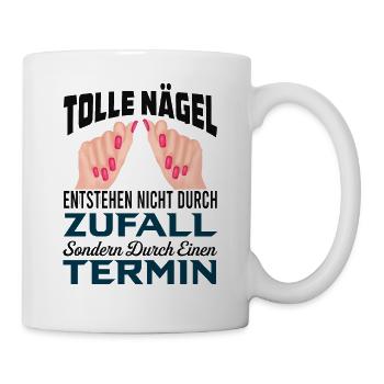 Perfekte Nägel - Tasse - Weiß - Rechts