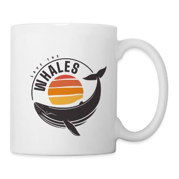 save the whales - rettet die wale - Tasse - Weiß - Rechts