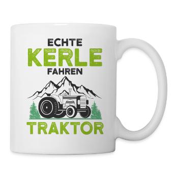 Traktor - Tasse - Weiß - Rechts