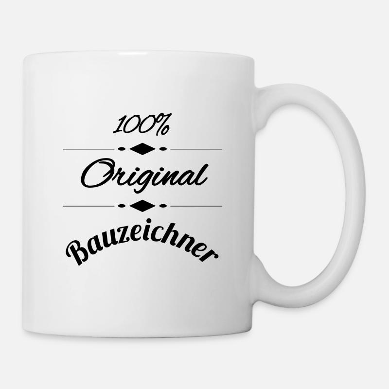 Bauzeichner - Tasse - Weiß