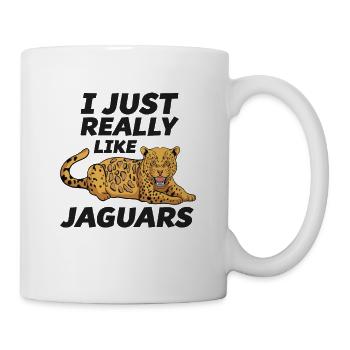 J’aime les jaguars juste vraiment les amoureux du jaguar - Mug blanc - blanc - Droite