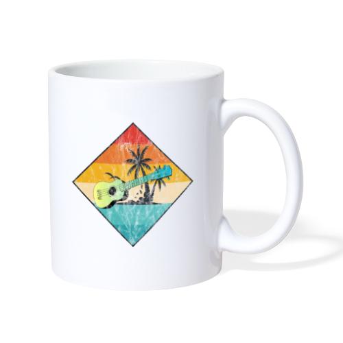 Ukulele mit Palmen Strand Geschenkidee - Tasse