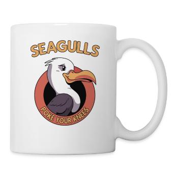 Seagulls Poke Your knees seagull seagull - Mug - white - Right