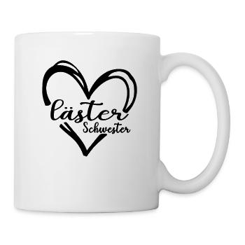 Lästerschwester BFF Freundin Läster Schwester - Tasse - Weiß - Rechts