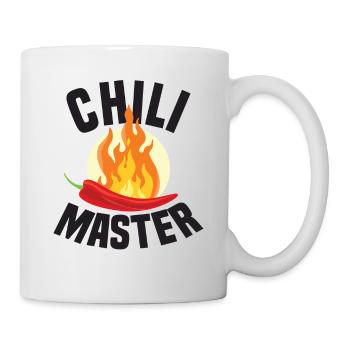 Chili Master Chilli Scharf Essen Geschenk Scoville - Tasse - Weiß - Rechts