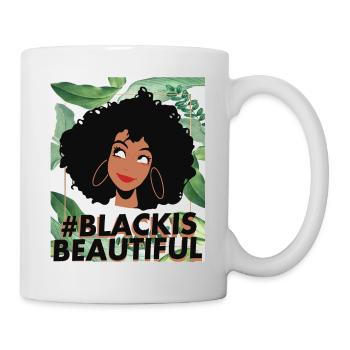 Black is beautiful - Tasse - Weiß - Rechts