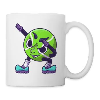 Dabbing Tennis Sport Kinder Geschenk - Tasse - Weiß - Rechts