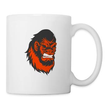 Big monkey head - Mug - white - Right