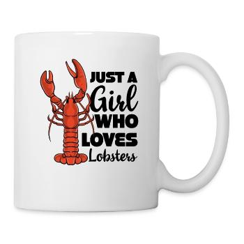 Juste une fille qui aime le homard - Mug blanc - blanc - Droite