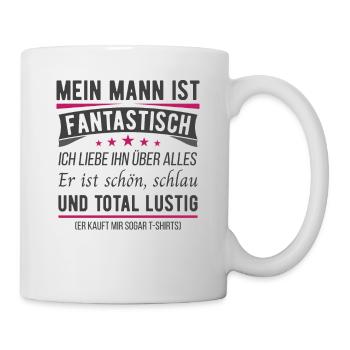 Meine Mann - fantastisch Ehefrau Ehe Geschenk - Tasse - Weiß - Rechts
