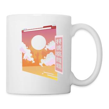 Art Esthétique Vaporwave Rétro Japonais Japon - Mug blanc - blanc - Droite