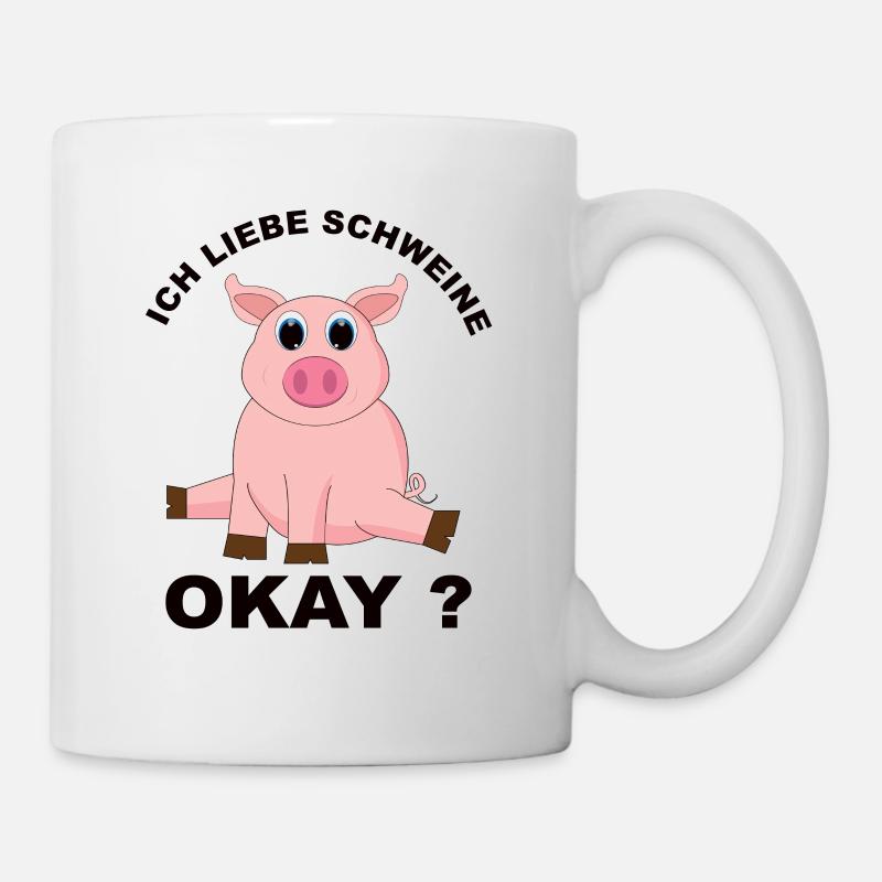 Schweine - Tasse - Weiß