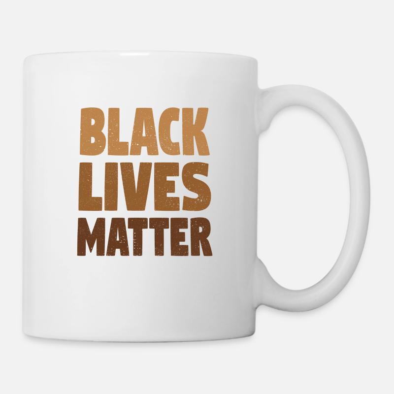 Schwarze Leben zählen - Tasse - Weiß