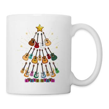Sapin de Noël guitare cadeau de Noël Gitarris - Mug blanc - blanc - Droite