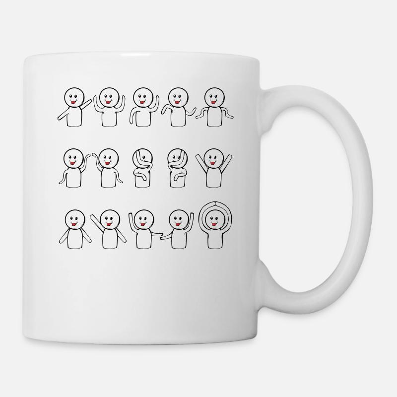 Algebra Dance Funny Chart Math Equation Mat - Mug blanc - blanc