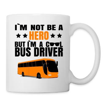 Bus driver Bus hero Funny saying gift idea - Mug - white - Right