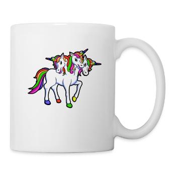 DREIHORN - UNICORN WITH 3 HEADS - Mug - white - Right
