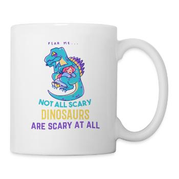 sleeping girl dinosaur gift - Mug - white - Right