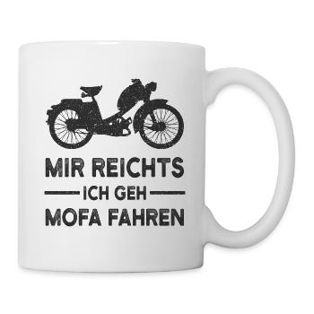 Mofa - Tasse - Weiß - Rechts
